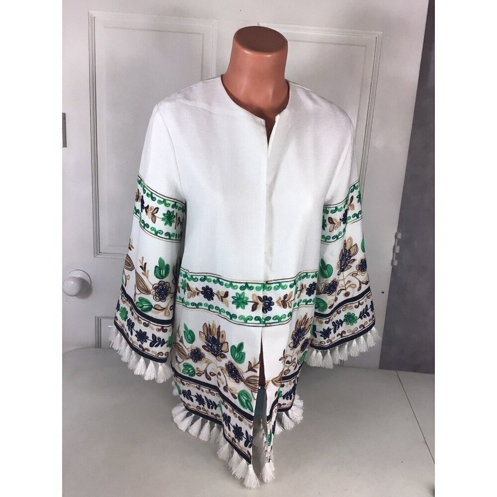 Endless Rose Floral White Jacket Womens Small